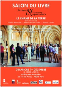 Salon du livre "Ecritures et Spiritualités" - Le chant de la Terre @ Collège des Bernardins